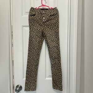 Joe's Jeans High Rise Brown and Black Leopard Print